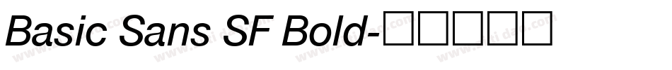 Basic Sans SF Bold字体转换